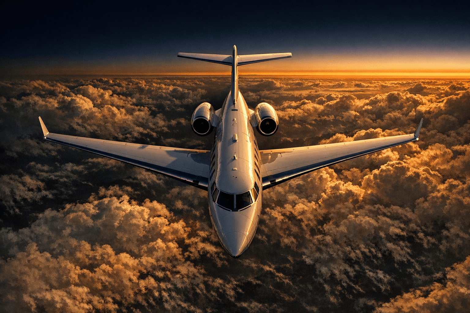 Business team boarding private aircraft