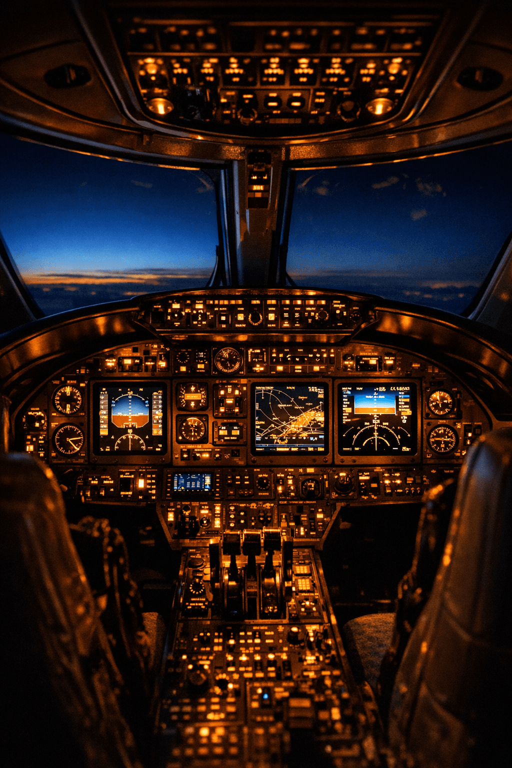 Luxury private jet cabin with comfortable seating