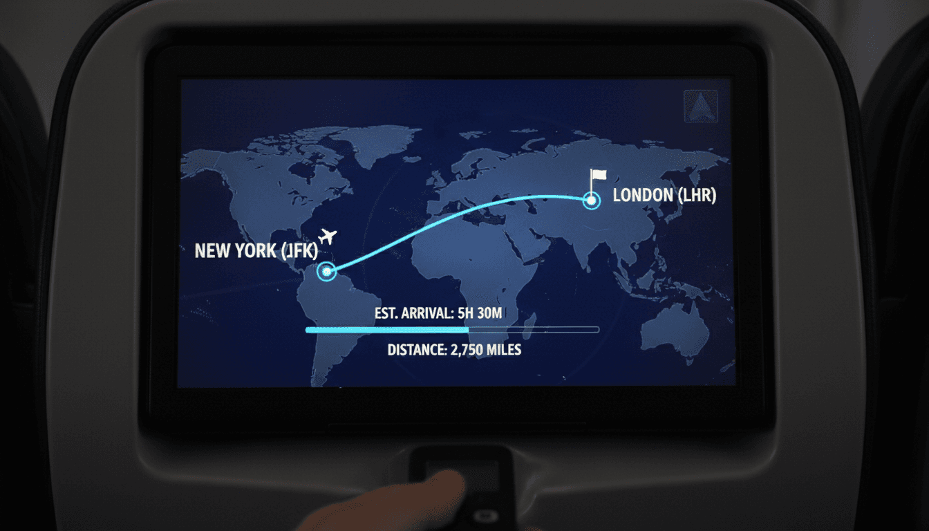 Flight Route Map Display